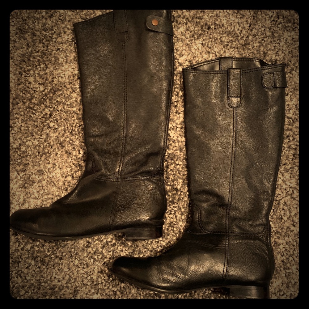 Black riding boots